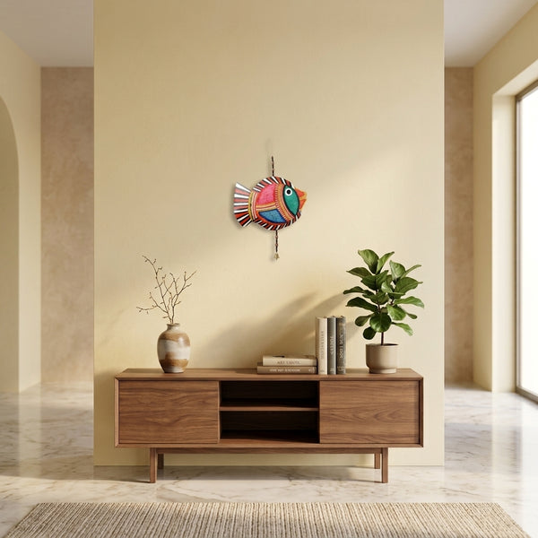 Tholu Bommalata Fish Hanging – Handcrafted Decorative Wall Art