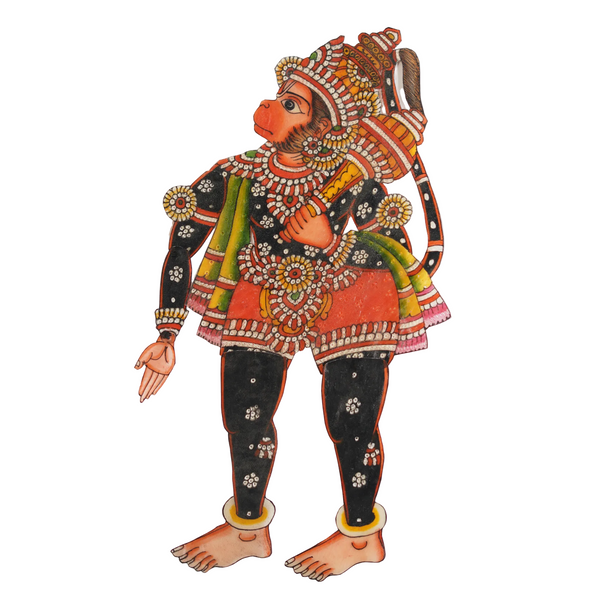 Powerful Hanuman – Tholu Bommalata Leather Craft