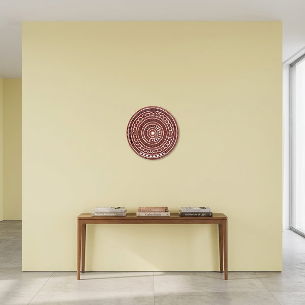 Sacred Earth Mandala Lippan Mirror Wall Art