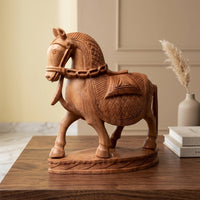 The Majestic Wooden Horse – Wooden Sculpture