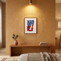 Fish and Tree – Gond Paper Painting
