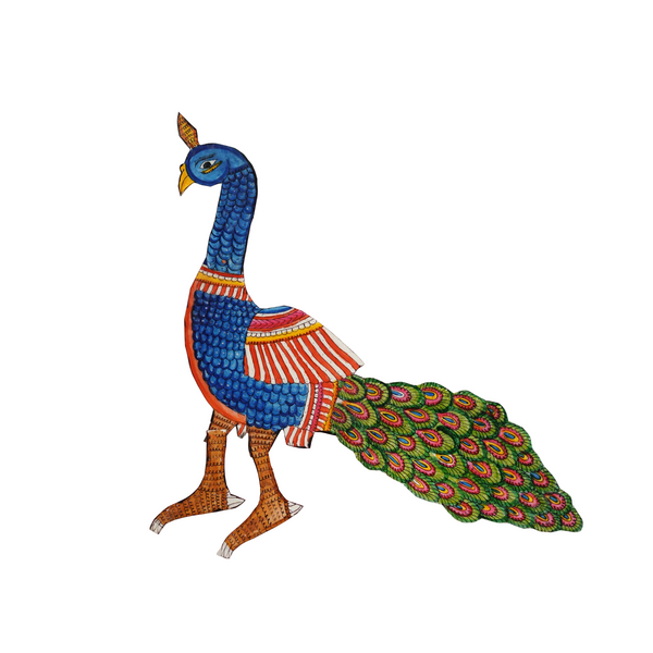 Elegant Peacock – Tholu Bommalata Leather Craft