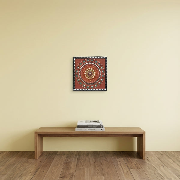 Sunburst Mandala Lippan Mirror Wall Art