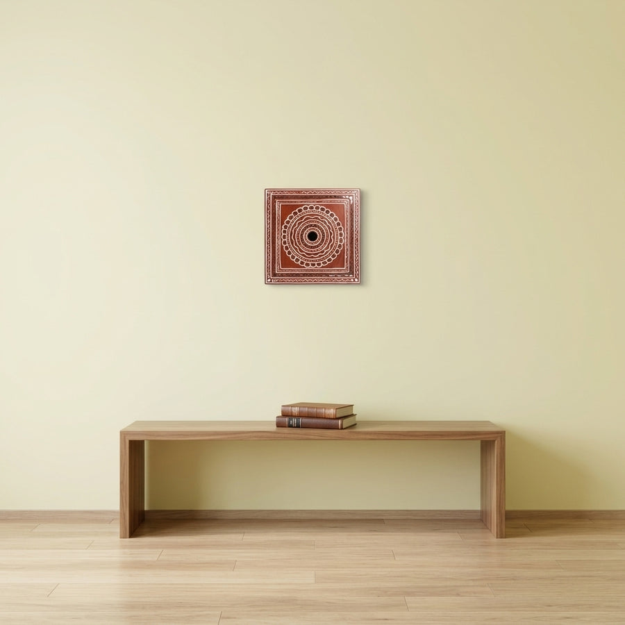 Circular Mandala Lippan Mirror Wall Art