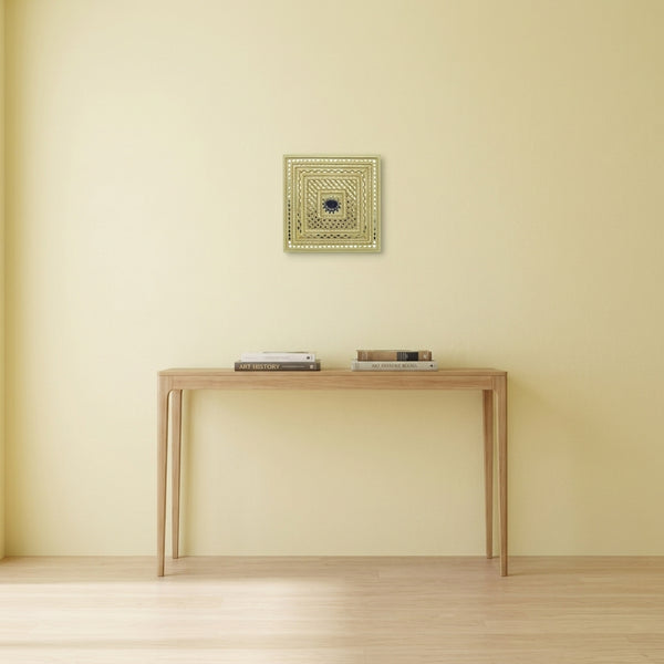 Sacred Sun Square Lippan Mirror Wall Art