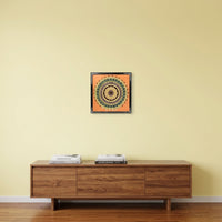 Square Mandala Lippan Mirror Wall Art