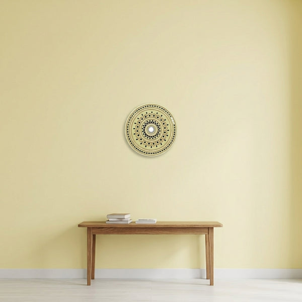 Radiant Mandala Lippan Mirror Wall Art