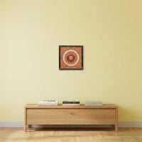 Floral Mandala Lippan Mirror Wall Art