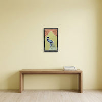Peacock Elegance Lippan Mirror Wall Art