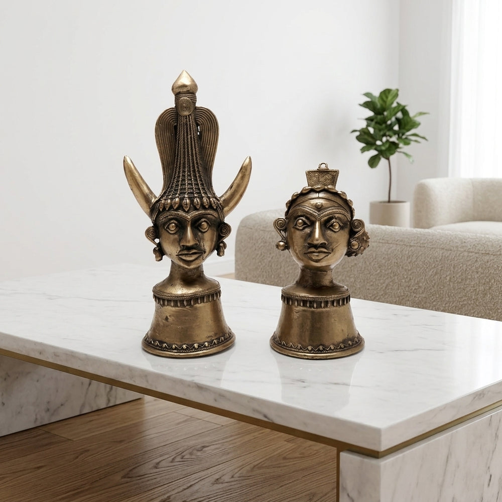 Madia Madin (Tribal Couple) – Dhokra Metal Art
