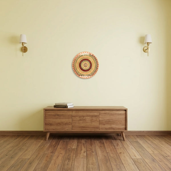 Traditional Mandala Lippan Mirror Wall Art