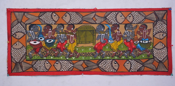 Bengali Wedding – Kalighat Painting