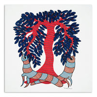 The Tree of Harmony – Gond Paper Painting