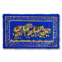 Regal Elephant Caravan – Rajasthani Miniature Painting