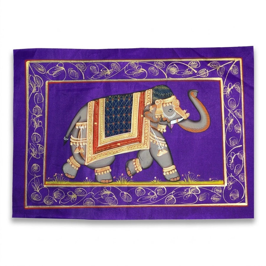 Traditional Elephant – Rajasthani Miniature Painting