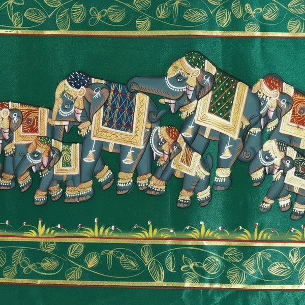 Royal Elephant March – Rajasthani Miniature Painting