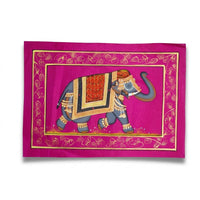 Royal Elephant Majesty – Rajasthani Miniature Painting