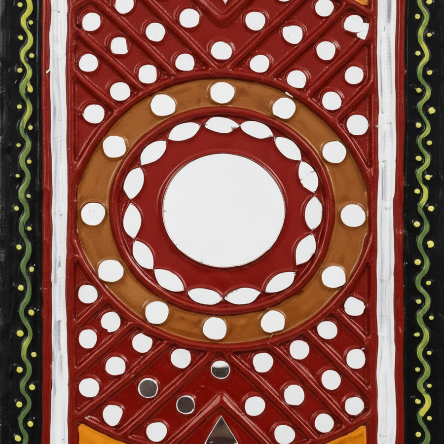 Tribal Harmony Lippan Mirror Wall Art
