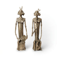 Dhokra Tribal Musicians (Long Set of 2) – Dhokra Metal Art
