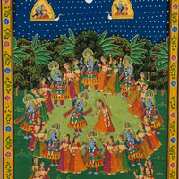 Kunj Bihari and Gopi – Pichwai Painting