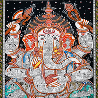 Panchamukhi Ganesha – Pattachitra Painting