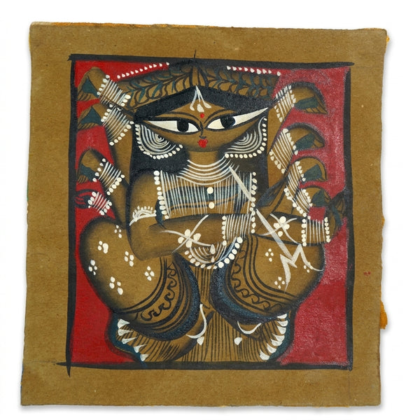 Divine Goddess Durga – Kalighat Painting