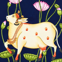The Sacred Kamdhenu – Pichwai Painting
