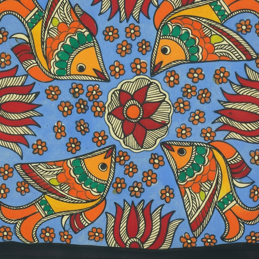 Fish of Mithila – Madhubani Painting
