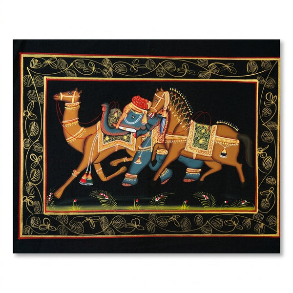 Royal Splendour – Rajasthani Miniature Painting