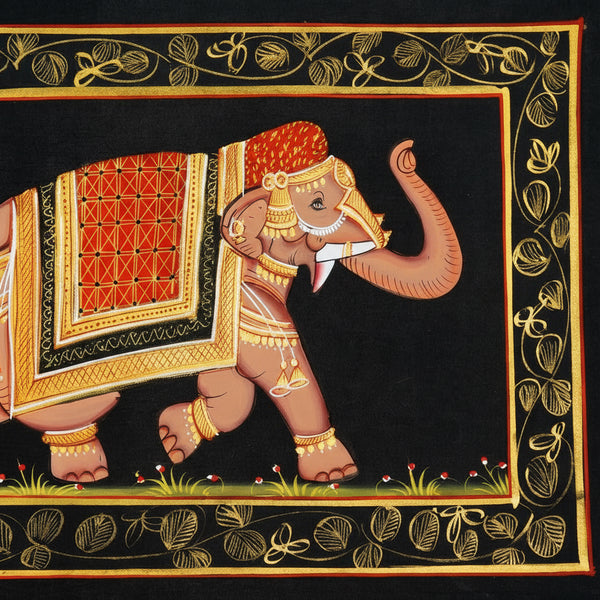 The Royal Tusker – Rajasthani Miniature Painting