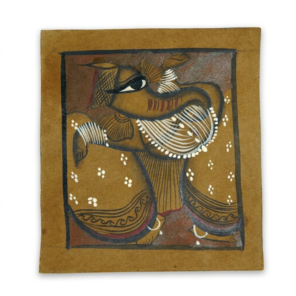 Divine Lord Ganesha – Kalighat Painting