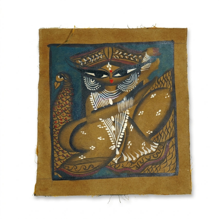 The Victorious Goddess – Kalighat Painting