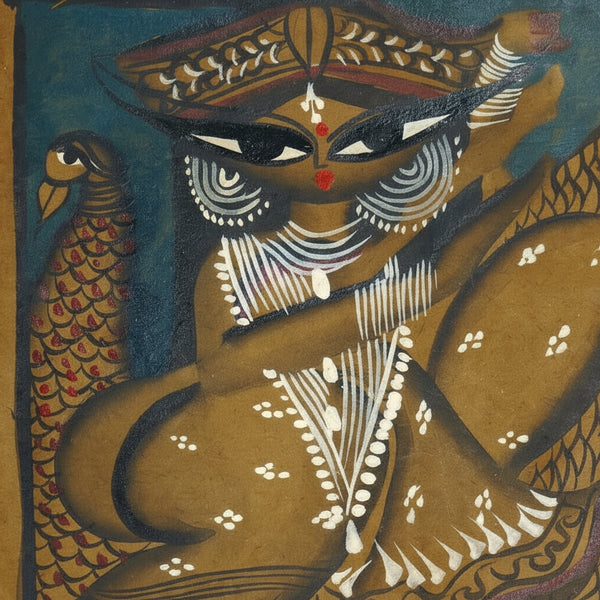 The Victorious Goddess – Kalighat Painting