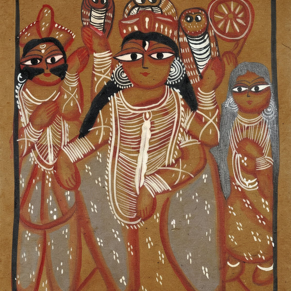 The Eternal Blessings of Kailash – Kalighat Painting