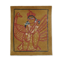 Goddess Saraswati in Divine Grace – Kalighat Painting