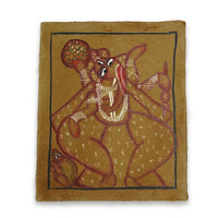 Lord Ganesha with the Divine Mouse – Kalighat Painting