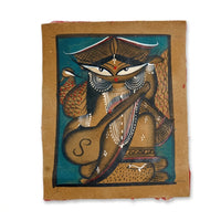 The Goddess of Learning – Kalighat Painting
