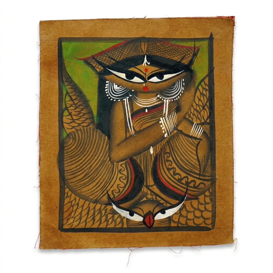 Goddess of Prosperity – Kalighat Painting