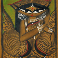 Goddess of Prosperity – Kalighat Painting