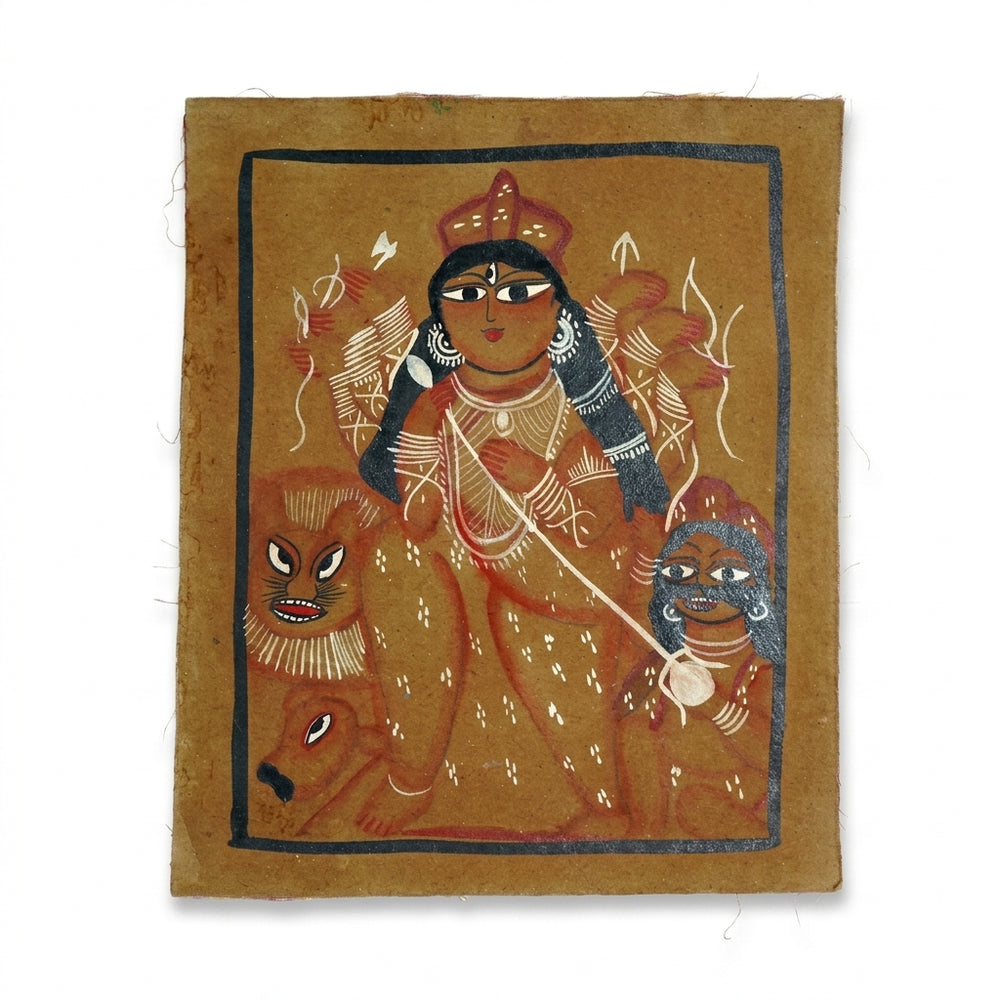 Divine Power of Maa Durga – Kalighat Painting