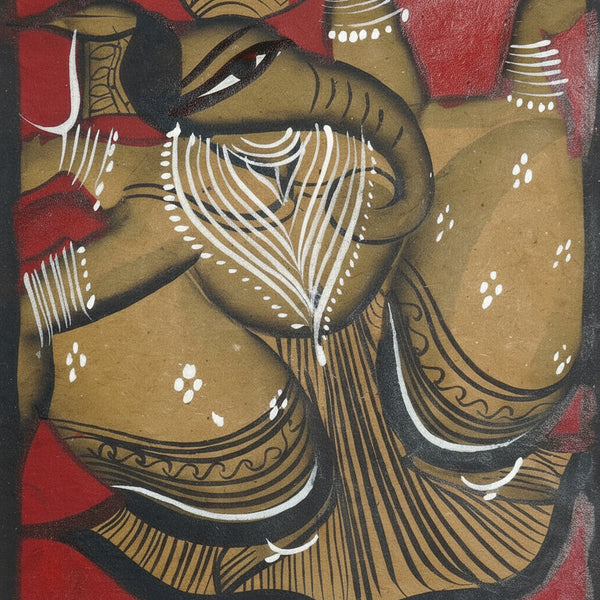 Ganesha, The Remover of Obstacles – Kalighat Painting