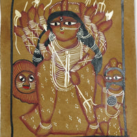 Mahishasura Mardini – Kalighat Painting