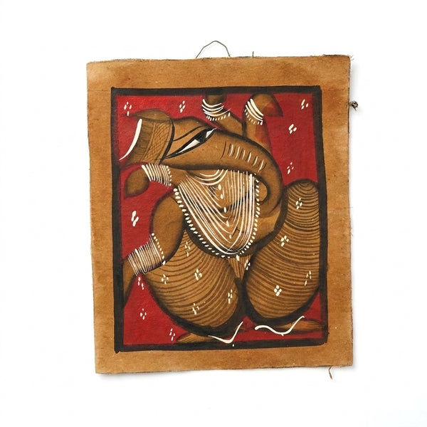 Divine Blessings of Lord Ganesha – Kalighat Painting