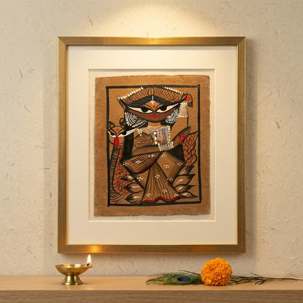 The Light of Knowledge – Kalighat Painting