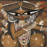 The Divine Grace of Maa Durga – Kalighat Painting
