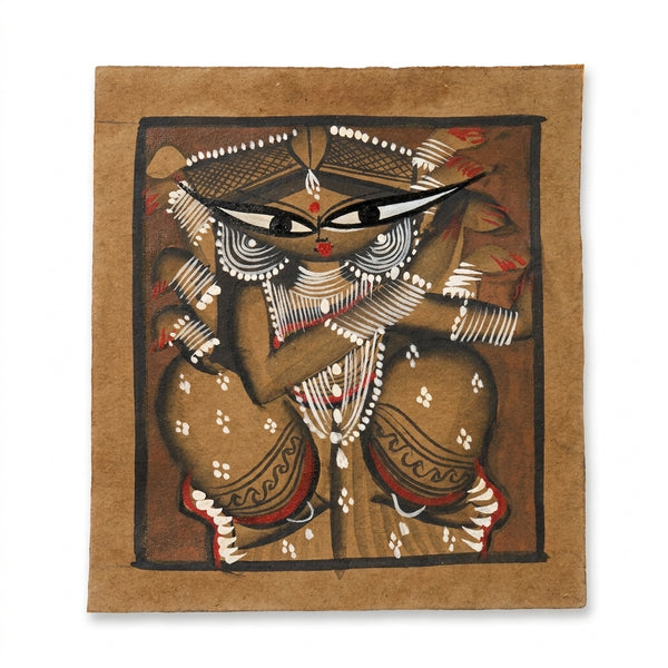 The Divine Grace of Maa Durga – Kalighat Painting