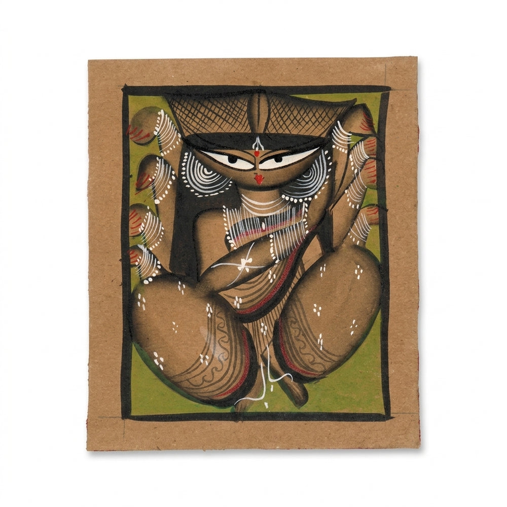The Triumph of Maa Durga – Kalighat Painting