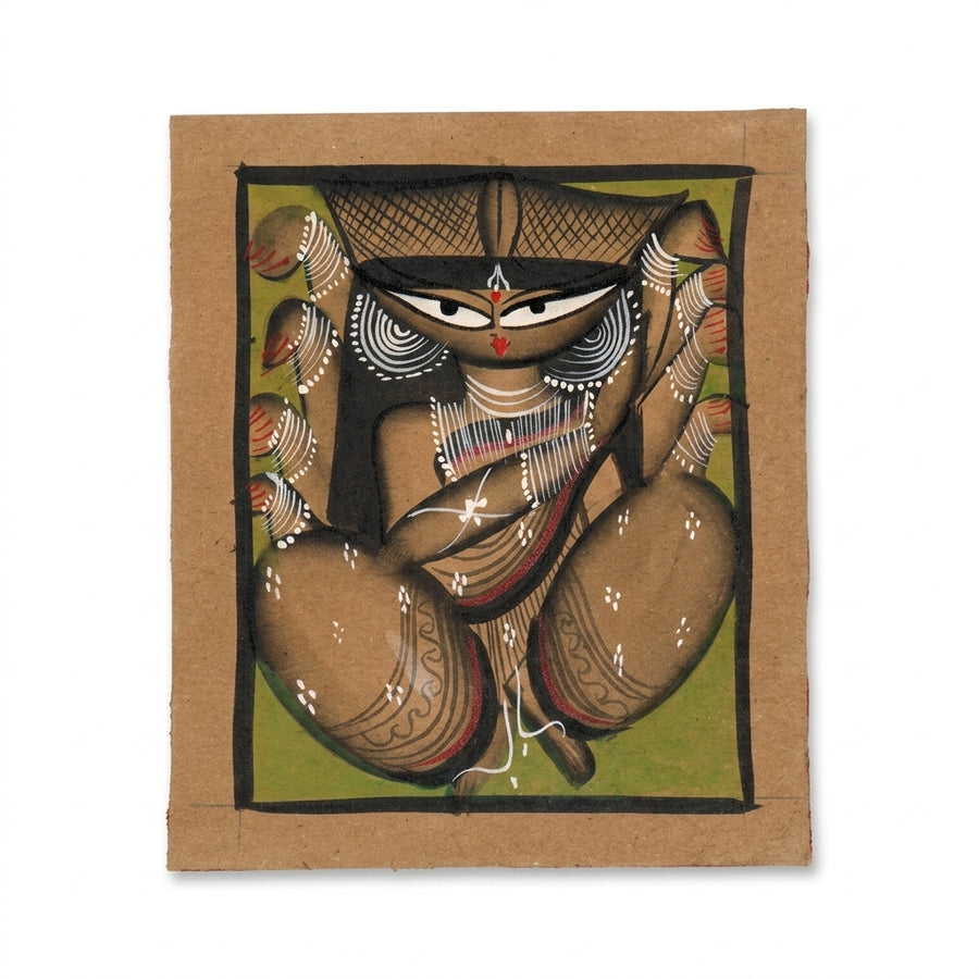 The Triumph of Maa Durga – Kalighat Painting