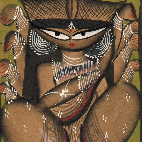 The Triumph of Maa Durga – Kalighat Painting