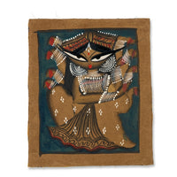 The Divine Presence of Maa Durga – Kalighat Painting